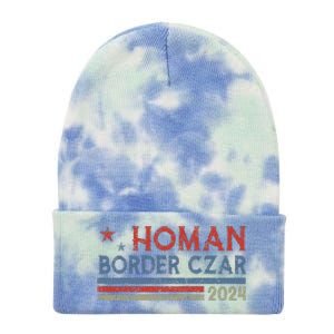 Border Czar Tom Homan Trump President Election Maga Support Tie Dye 12in Knit Beanie