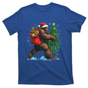 Bigfoot Christmas Tree Lights Xmas Sasquatch Lovers Gift T-Shirt