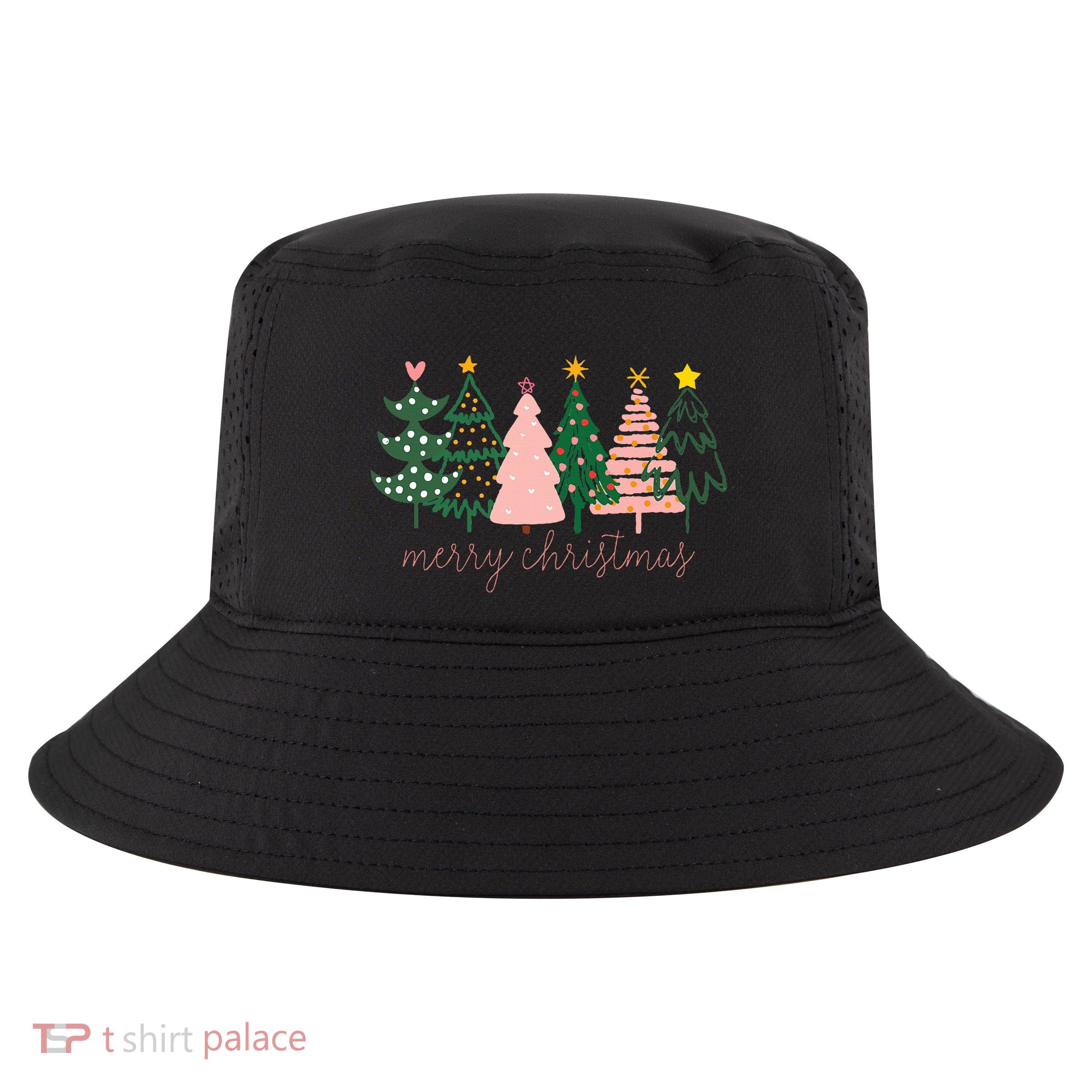 Boho Christmas Tree funny holiday Cool Comfort Performance Bucket Hat