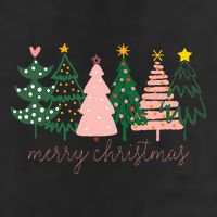 Boho Christmas Tree funny holiday 7 Panel Mesh Trucker Snapback Hat