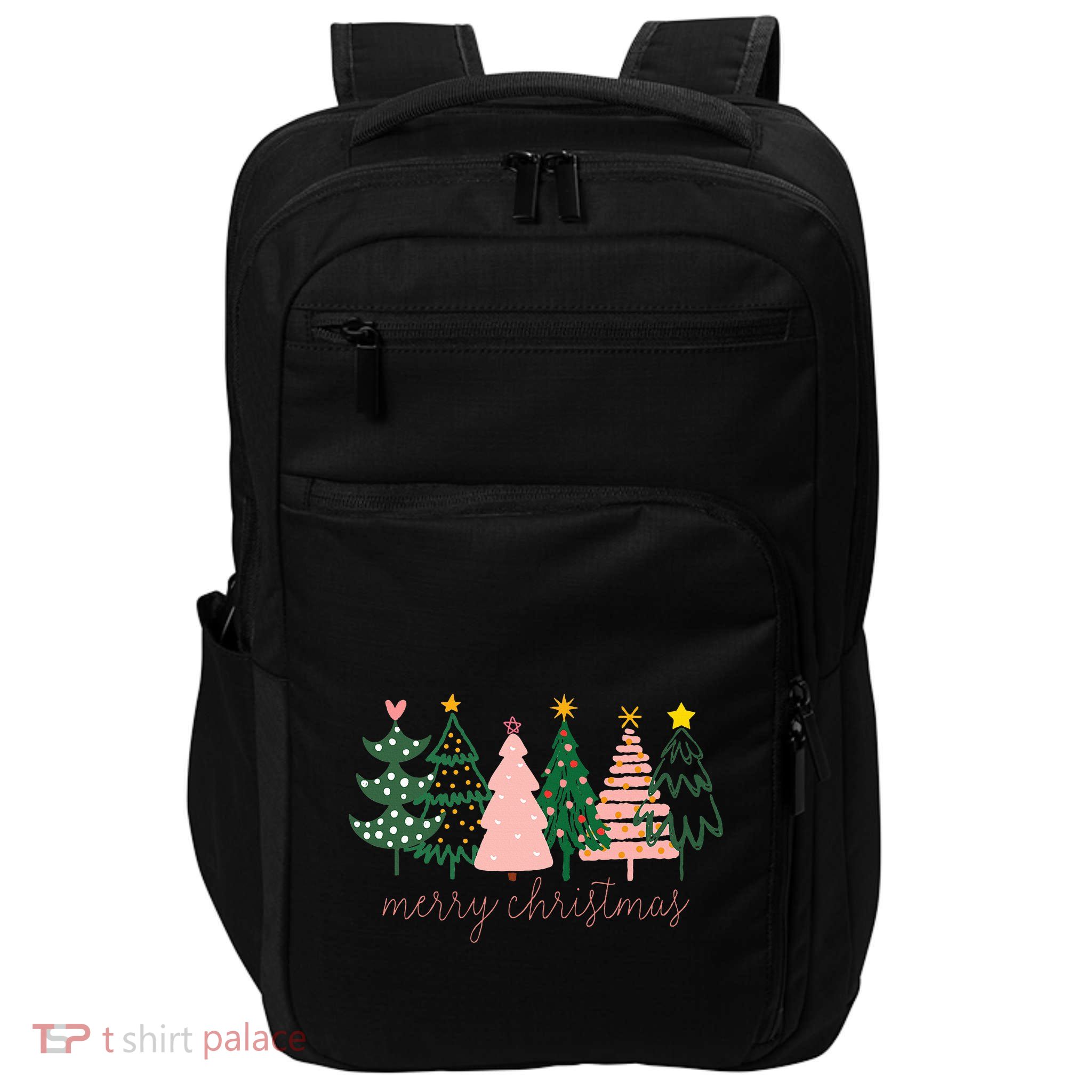 Boho Christmas Tree funny holiday Impact Tech Backpack