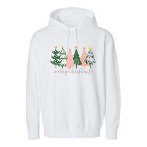 Boho Christmas Tree funny holiday Garment-Dyed Fleece Hoodie