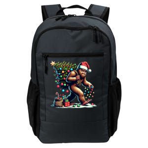 Bigfoot Christmas Tree Lights Xmas Sasquatch Lovers Gift Daily Commute Backpack