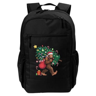 Bigfoot Christmas Tree Lights Xmas Santa Sasquatch Lovers Cool Gift Daily Commute Backpack
