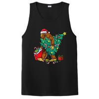 Bigfoot Christmas Tree Lights Xmas Sasquatch Lovers PosiCharge Competitor Tank