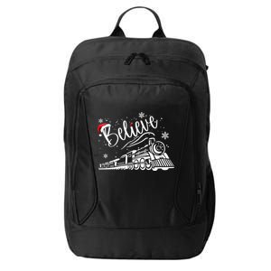 Believe Christmas Train Holiday City Backpack