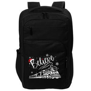 Believe Christmas Train Holiday Impact Tech Backpack