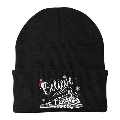 Believe Christmas Train Holiday Beanie