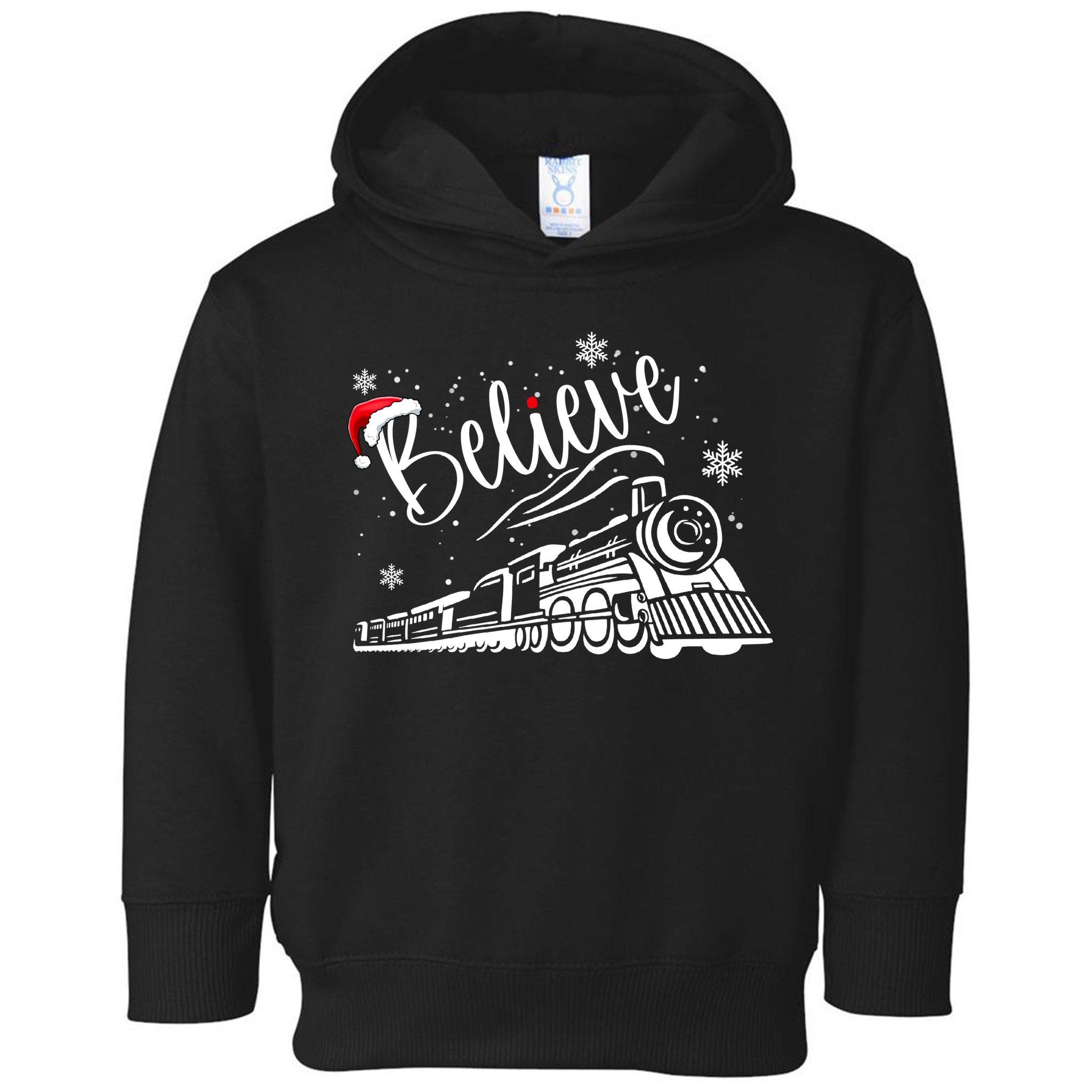 Believe Christmas Train Holiday Toddler Hoodie