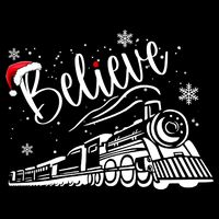Believe Christmas Train Holiday Toddler Hoodie