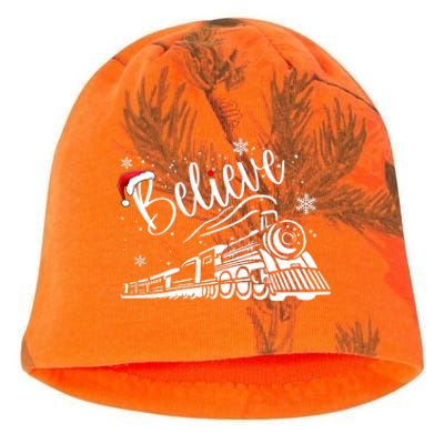 Believe Christmas Train Holiday Kati - Camo Knit Beanie