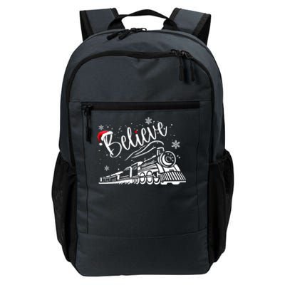 Believe Christmas Train Holiday Daily Commute Backpack