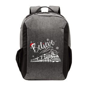 Believe Christmas Train Holiday Vector Backpack