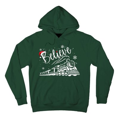 Believe Christmas Train Holiday Hoodie