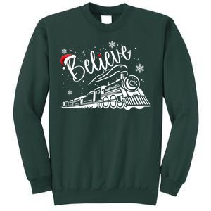 Believe Christmas Train Holiday Sweatshirt