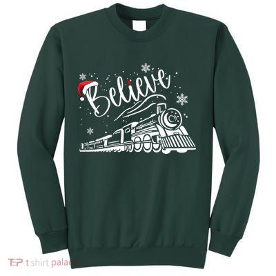 Believe Christmas Train Holiday Sweatshirt