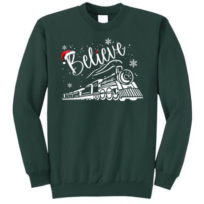 Believe Christmas Train Holiday Sweatshirt