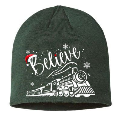 Believe Christmas Train Holiday Sustainable Beanie