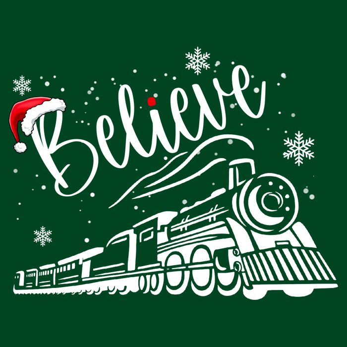 Believe Christmas Train Holiday Visor