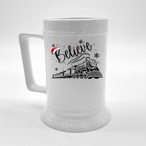 Believe Christmas Train Holiday Beer Stein