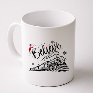 Believe Christmas Train Holiday Coffee Mug