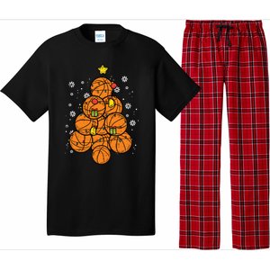 Basketball Christmas Tree Xmas Pajamas Pjs Sports Player Great Gift Pajama Set