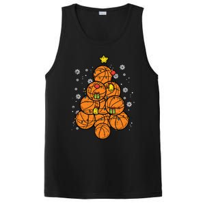 Basketball Christmas Tree Xmas Pajamas Pjs Sports Player Great Gift PosiCharge Competitor Tank