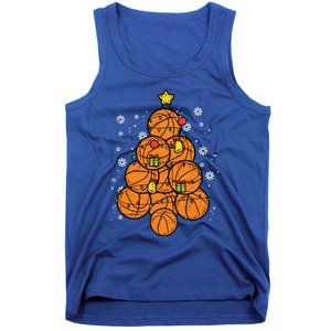 Basketball Christmas Tree Xmas Pajamas Pjs Sports Player Great Gift Tank Top