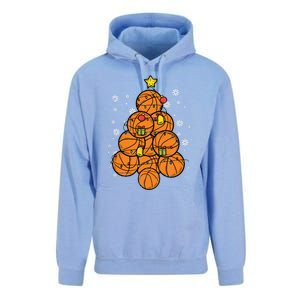 Basketball Christmas Tree Xmas Pajamas Pjs Sports Player Great Gift Unisex Surf Hoodie