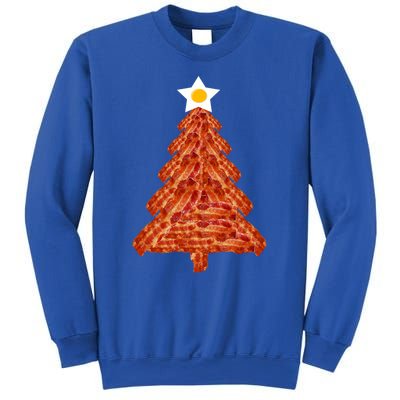 Bacon Christmas Tree Gift Breakfast Holiday Egg Star Holiday Gift Sweatshirt