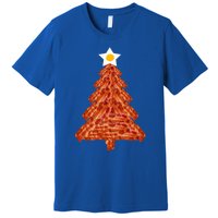 Bacon Christmas Tree Gift Breakfast Holiday Egg Star Holiday Gift Premium T-Shirt