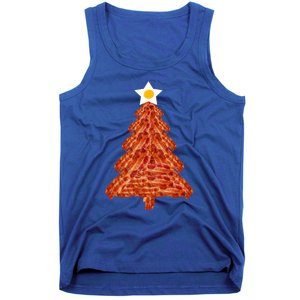 Bacon Christmas Tree Gift Breakfast Holiday Egg Star Holiday Gift Tank Top