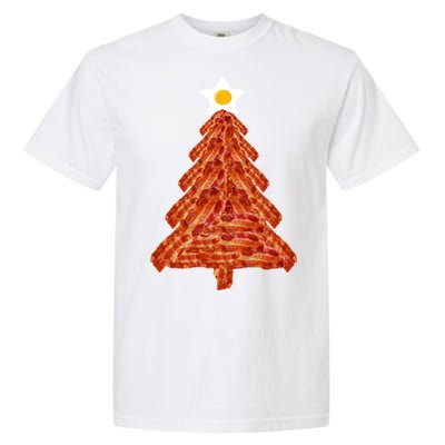 Bacon Christmas Tree Gift Breakfast Holiday Egg Star Holiday Gift Garment-Dyed Heavyweight T-Shirt