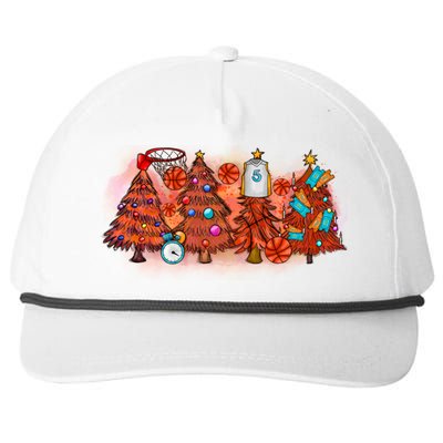 Basketball Christmas Tree Merry Christmas Basketball Lover Gift Snapback Five-Panel Rope Hat