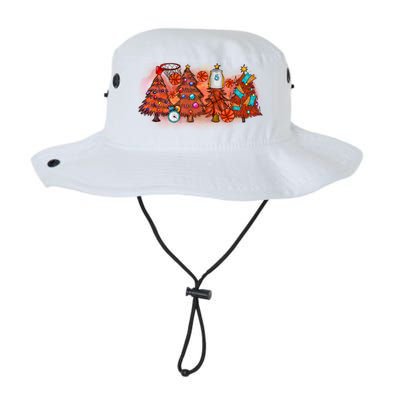 Basketball Christmas Tree Merry Christmas Basketball Lover Gift Legacy Cool Fit Booney Bucket Hat