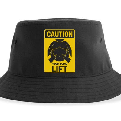 Burrlife Caution Two Paw Lift Sustainable Bucket Hat