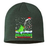 Bigfoot Christmas Tree Squatching Through The Snow Sustainable Beanie