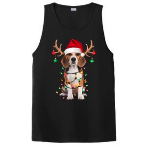 Beagle Christmas Tree Beagle Santa Hat Lover Gifts PosiCharge Competitor Tank