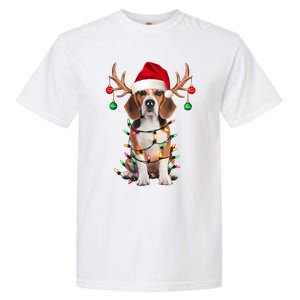 Beagle Christmas Tree Beagle Santa Hat Lover Gifts Garment-Dyed Heavyweight T-Shirt