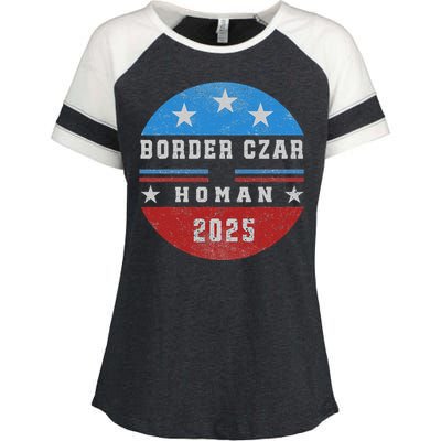 Border Czar Tom Homan Trump President Elect Maga Support Enza Ladies Jersey Colorblock Tee