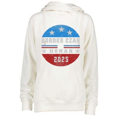 Border Czar Tom Homan Trump President Elect Maga Support Womens Funnel Neck Pullover Hood