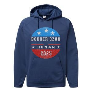 Border Czar Tom Homan Trump President Elect Maga Support Performance Fleece Hoodie