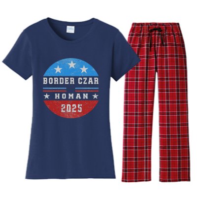 Border Czar Tom Homan Trump President Elect Maga Support Women's Flannel Pajama Set