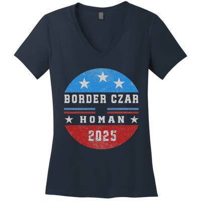 Border Czar Tom Homan Trump President Elect Maga Support Women's V-Neck T-Shirt