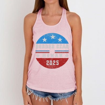 Border Czar Tom Homan Trump President Elect Maga Support Women's Knotted Racerback Tank