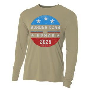 Border Czar Tom Homan Trump President Elect Maga Support Cooling Performance Long Sleeve Crew