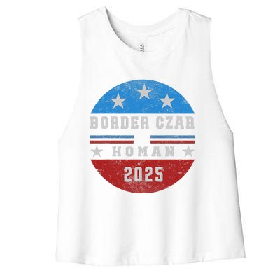 Border Czar Tom Homan Trump President Elect Maga Support Women's Racerback Cropped Tank