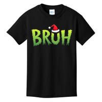 Bruh Christmas Teens Funny Christmas Humor Meme Kids T-Shirt