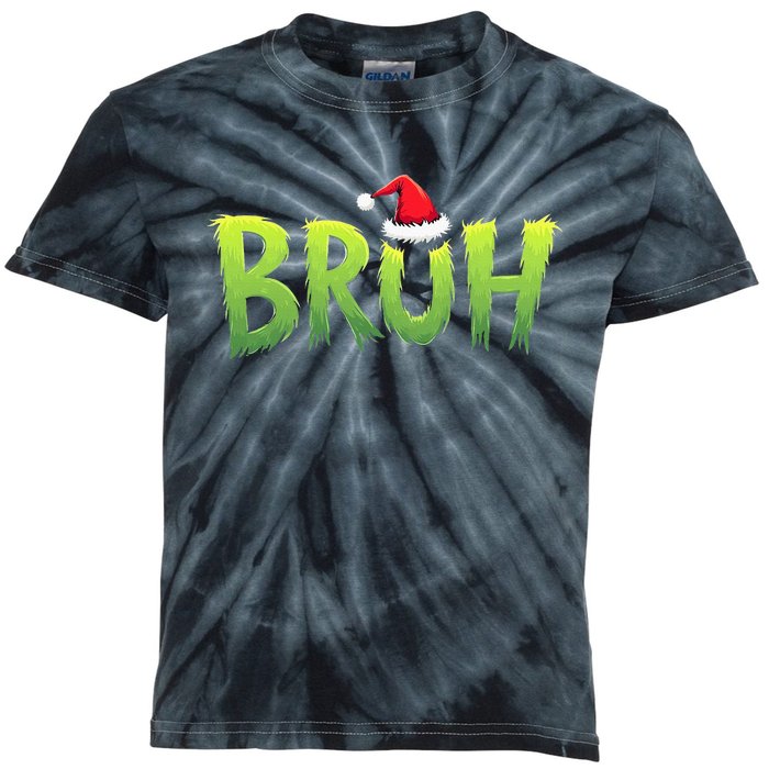 Bruh Christmas Teens Funny Christmas Humor Meme Kids Tie-Dye T-Shirt