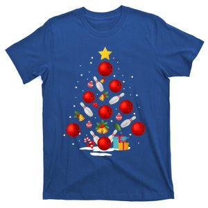 Bowling Christmas Tree Funny Xmas Family Matching Gift T-Shirt